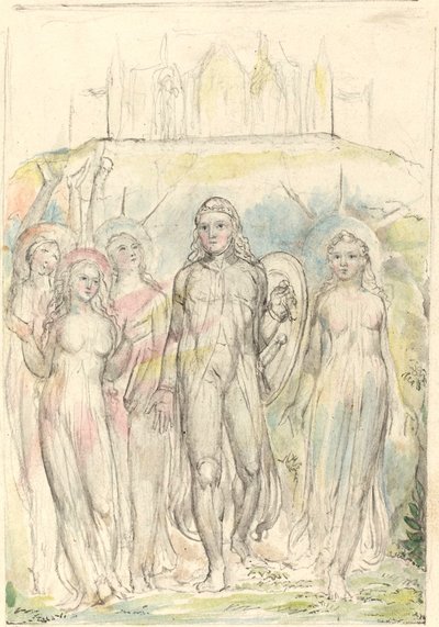 Christian with the Shield of Faith by William Blake